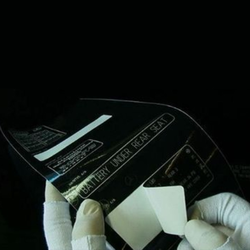 Film negru lucios pentru gravare cu laser, nefractura